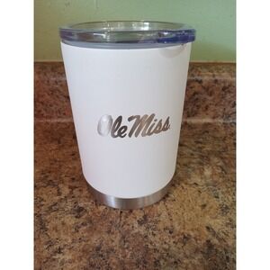 Ole Miss Rebels Tumbler Insulated Vacuum Sealed White